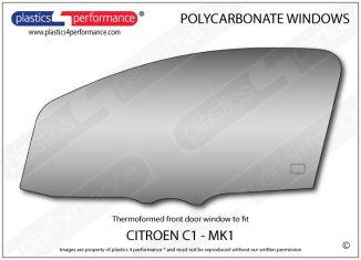 CITROEN - C1 - Lexan Polycarbonate left hand front door window