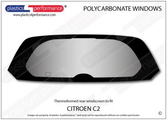 CITROEN - C2 - Lexan Polycarbonate rear screen