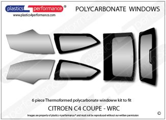 CITROEN - C4 Coupe - Lexan Polycarbonate window kit