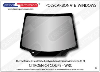 CITROEN - C4 Coupe - Hardcoated Polycarbonate front windscreen