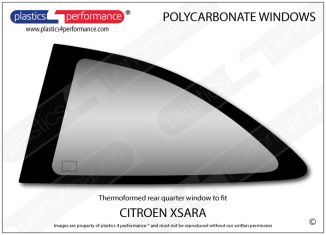 CITROEN - Xsara - Lexan Polycarbonate left hand rear quarter window