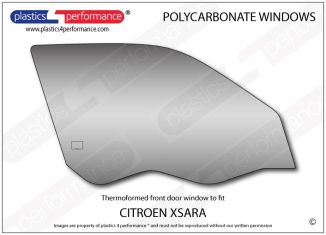 CITROEN - Xsara - Lexan Polycarbonate right hand front door window