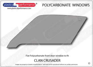 CLAN - Crusader - Lexan Polycarbonate left front door window
