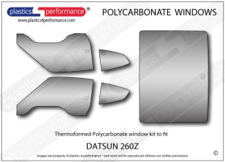 DATSUN - 260Z - Lexan Polycarbonate window kit