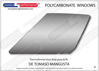DE TOMASO - Mangusta - Lexan Polycarbonate left front door window