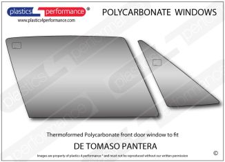 DE TOMASO - Pantera - Lexan Polycarbonate right front door window