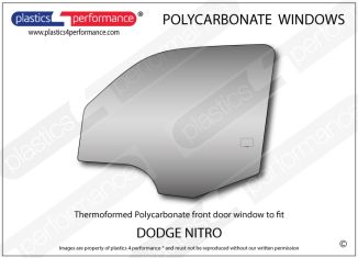 DODGE - Nitro - Lexan Polycarbonate left front door window