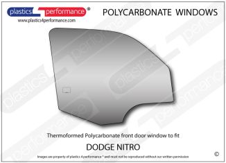 DODGE - Nitro - Lexan Polycarbonate right front door window