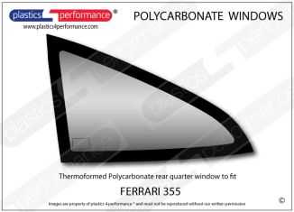 FERRARI - 355 - Lexan Polycarbonate left rear quarter window