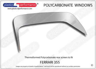 FERRARI - 355 - Lexan Polycarbonate rear screen