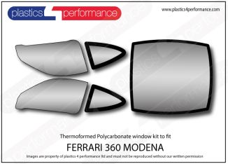 FERRARI - 360 Modena - Lexan Polycarbonate window kit