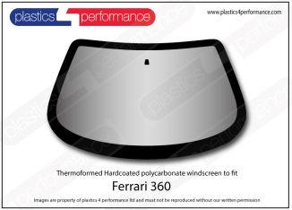 FERRARI - 360 - Hardcoated Lexan Polycarbonate front windscreen