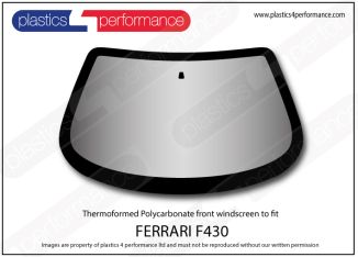 FERRARI - F430 - Hardcoated Lexan Polycarbonate front windscreen