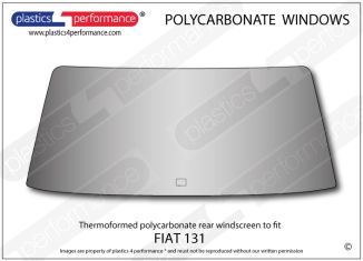 FIAT - 131 - Lexan Polycarbonate rear screen