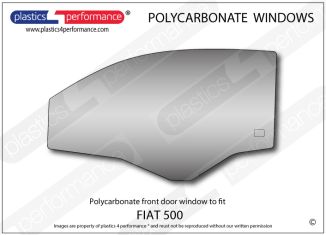 FIAT - 500 - Lexan Polycarbonate left front door window