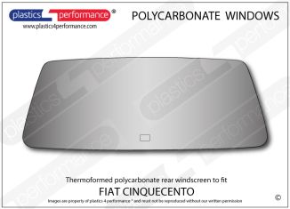 FIAT - Cinquecento - Lexan Polycarbonate rear windshield
