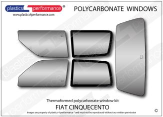 FIAT - Cinquecento - Lexan Polycarbonate window kit