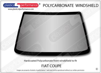 FIAT - Coupe - Hardcoated Lexan Polycarbonate front windscreen