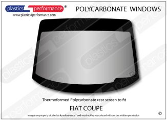 FIAT - Coupe - Lexan Polycarbonate rear screen