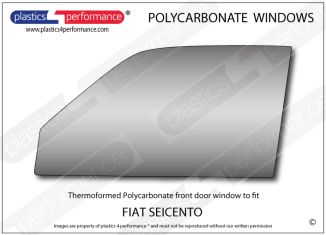 FIAT - Seicento - Lexan Polycarbonate left front door window
