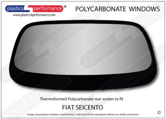 FIAT - Seicento - Lexan Polycarbonate rear screen