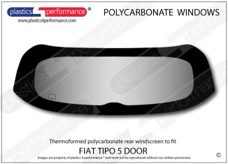 FIAT - Tipo 5dr (2015 onwards) - Lexan Polycarbonate rear screen