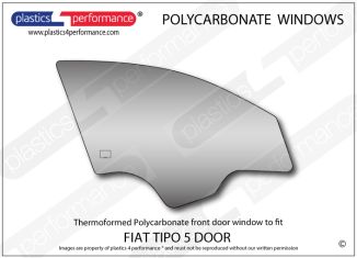 FIAT - Tipo 5dr (2015 onwards) - Lexan Polycarbonate right front door window
