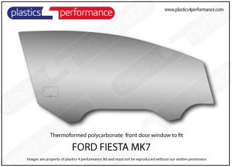 FORD - Fiesta Mk7 - Lexan polycarbonate right hand front door window
