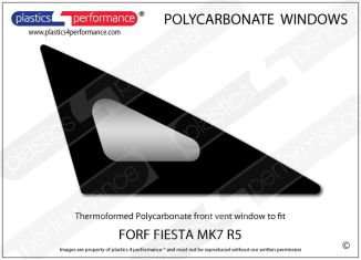 FORD - Fiesta R5 - Lexan Polycarbonate right front door quarter window