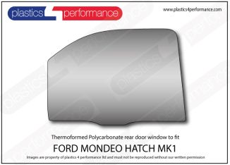 FORD - Mondeo MK1 Hatch - Lexan Polycarbonate right rear door window