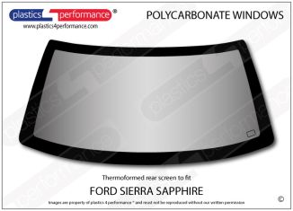 FORD - Sierra Sapphire - Lexan Polycarbonate rear screen