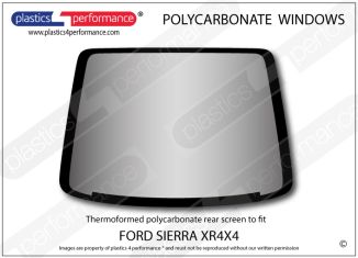 FORD - Sierra XR4x4 - Lexan Polycarbonate rear screen