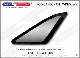 FORD - Sierra XR4x4 - Lexan Polycarbonate right rear quarter window