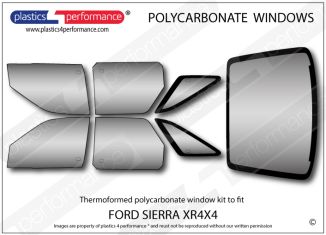 FORD - Sierra XR4x4 - Lexan Polycarbonate window kit
