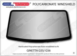 GINETTA - G55 - Hardcoated Lexan Polycarbonate front windscreen