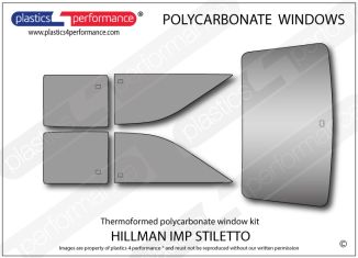 HILLMAN - Imp Stiletto - Lexan Polycarbonate window kit