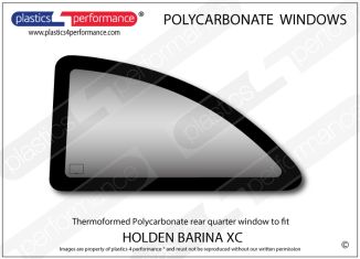 HOLDEN - Barina XC 3dr - Lexan Polycarbonate left rear quarter window