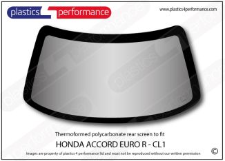 HONDA - Accord Euro R - CL1 - Lexan Polycarbonate rear screen