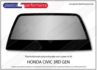 HONDA - Civic AG/ AH - Lexan Polycarbonate rear screen