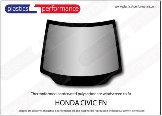 HONDA Civic FN - Hardcoated polycarbonate front windscreen