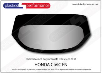 HONDA - Civic FN - Lexan Polycarbonate rear screen
