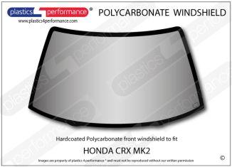 HONDA - CRX MK2 - Lexan Polycarbonate front windscreen