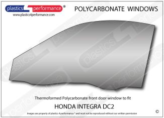 HONDA - Integra DC2 - Lexan Polycarbonate left front door window