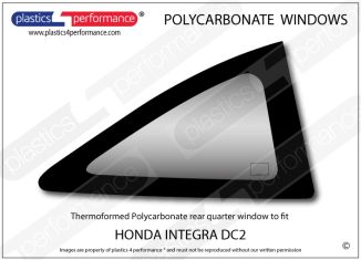 HONDA - Integra DC2 - Lexan Polycarbonate right rear quarter window