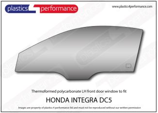 HONDA - Integra DC5 - Lexan Polycarbonate left front door window