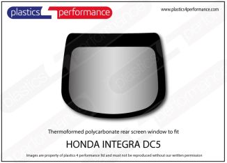 HONDA - Integra DC5, Acura RSX - Lexan Polycarbonate rear screen