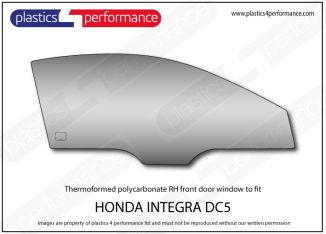 HONDA - Integra DC5, Acura RSX - Lexan Polycarbonate right hand door window