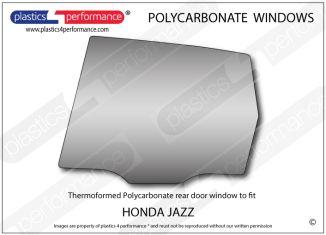 HONDA - Fit/ Jazz MK2 - Lexan Polycarbonate left rear door window