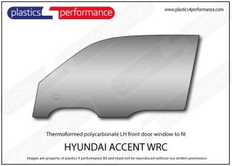 HYUNDAI - Accent WRC - Lexan Polycarbonate left front door window
