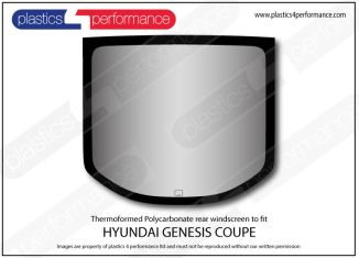 HYUNDAI - Genesis Coupe - Lexan Polycarbonate rear screen